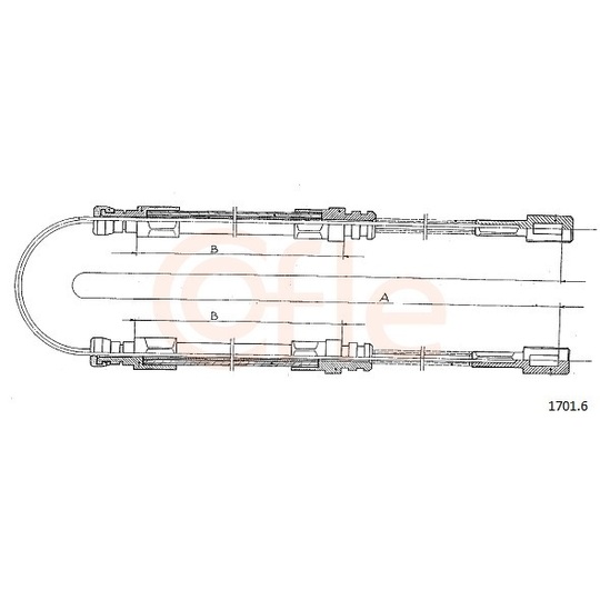 92.1701.6 - Cable, parking brake 