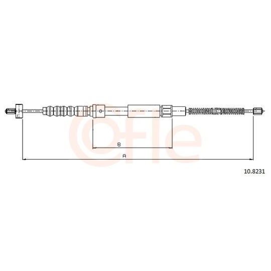 92.10.8231 - Cable, parking brake 