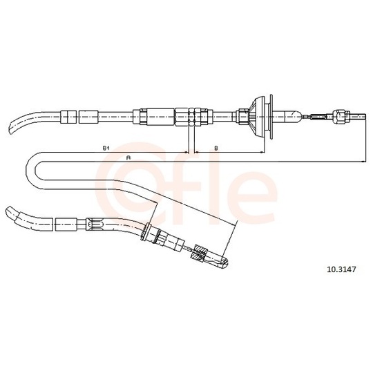 92.10.3147 - Clutch Cable 