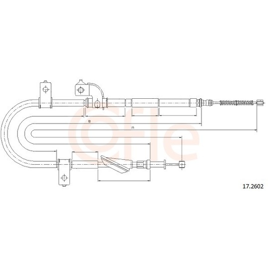 92.17.2602 - Cable, parking brake 