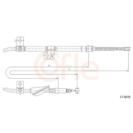 92.17.4039 - Cable, parking brake 