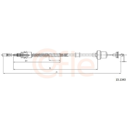 92.15.1343 - Clutch Cable 