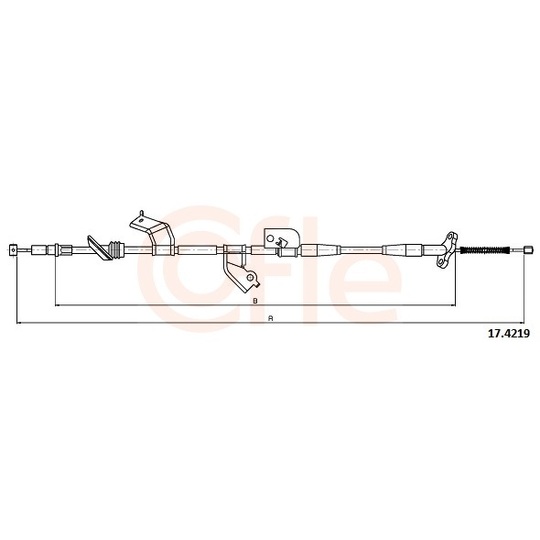 92.17.4219 - Cable, parking brake 