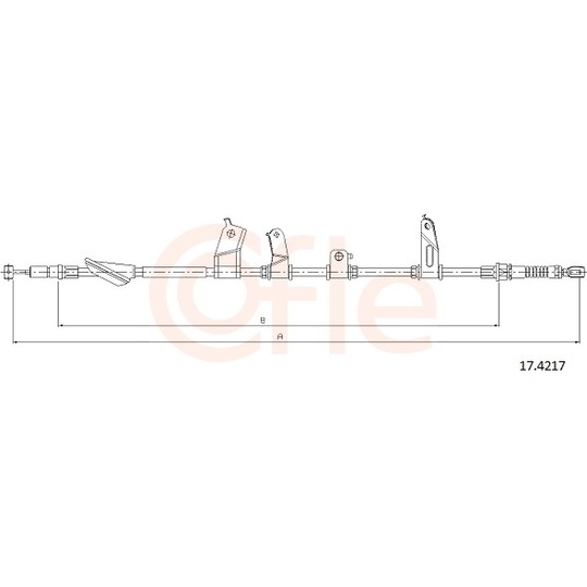 92.17.4217 - Cable, parking brake 