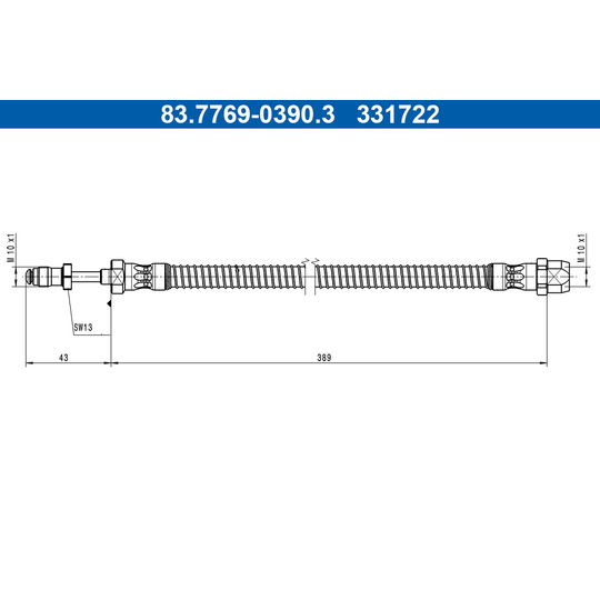 83.7769-0390.3 - Brake Hose 