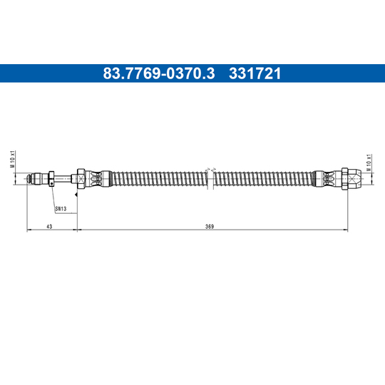 83.7769-0370.3 - Brake Hose 