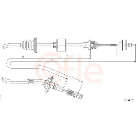 92.15.4361 - Clutch Cable 