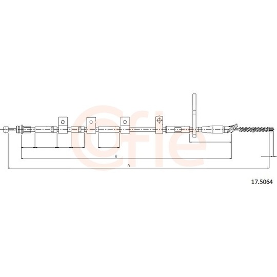 92.17.5064 - Cable, parking brake 