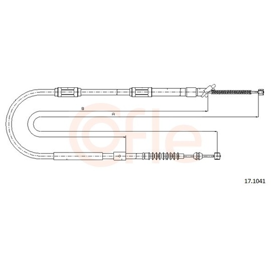 92.17.1041 - Cable, parking brake 