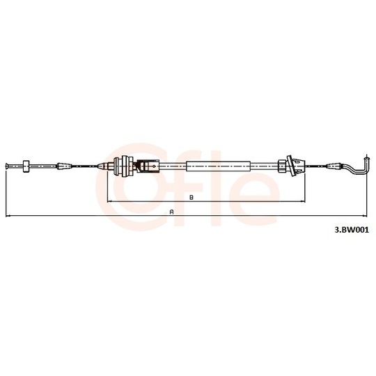 92.3.BW001 - Accelerator Cable 