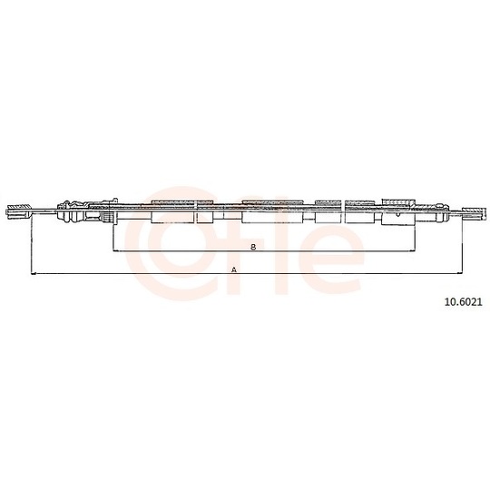 92.10.6021 - Cable, parking brake 