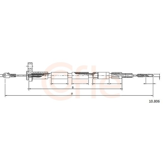 92.10.806 - Cable, parking brake 