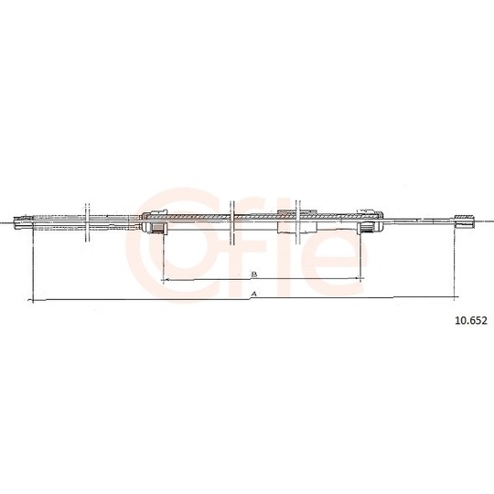 92.10.652 - Cable, parking brake 