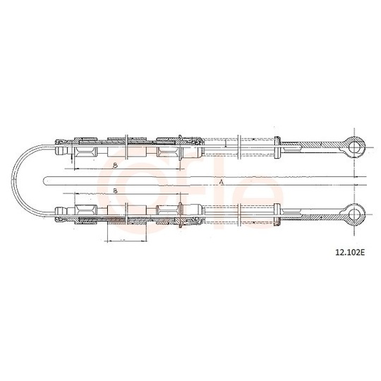 92.12.102E - Cable, parking brake 