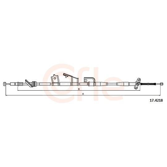 92.17.4218 - Cable, parking brake 