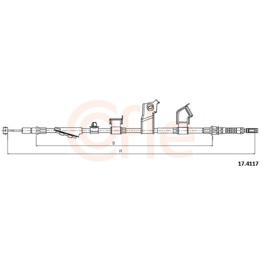 92.17.4117 - Cable, parking brake 