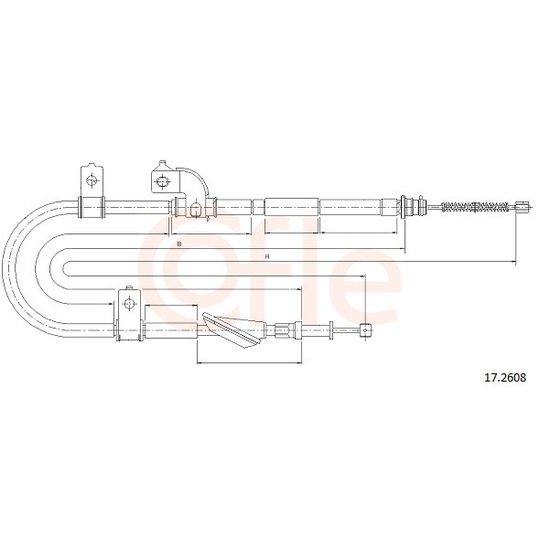 92.17.2608 - Cable, parking brake 