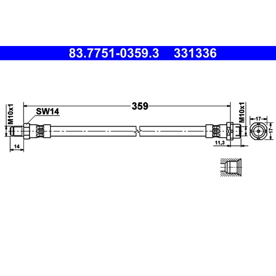 83.7751-0359.3 - Brake Hose 