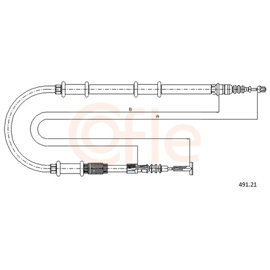 92.491.21 - Cable, parking brake 