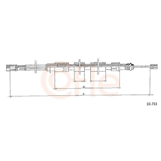 92.10.733 - Cable, parking brake 