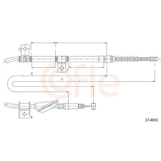 92.17.4033 - Cable, parking brake 