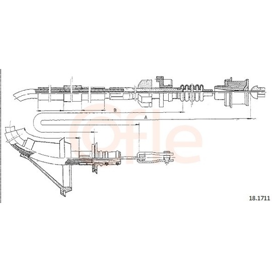 92.18.1711 - Clutch Cable 