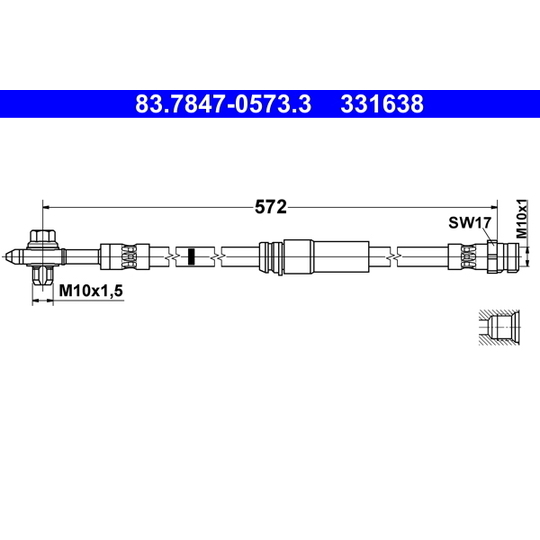 83.7847-0573.3 - Pidurivoolik 