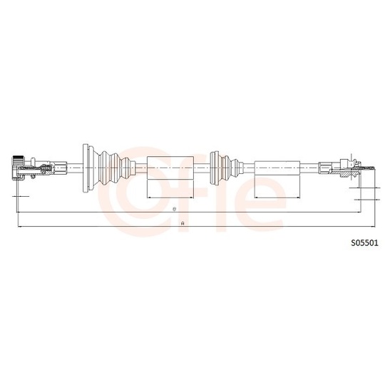 92.S05501 - Tacho Shaft 