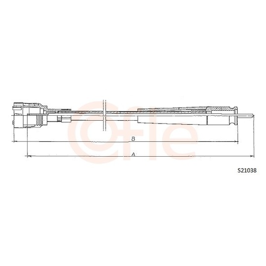 92.S21038 - Hastighetsmätaraxel 