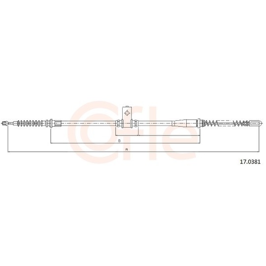 92.17.0381 - Cable, parking brake 