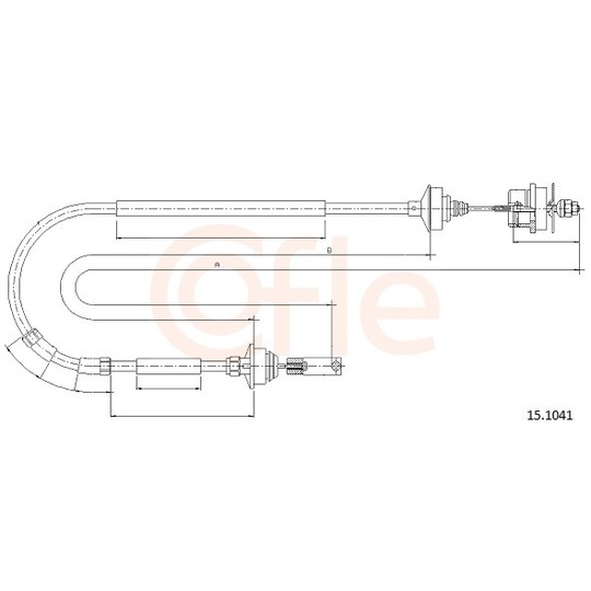 92.15.1041 - Clutch Cable 