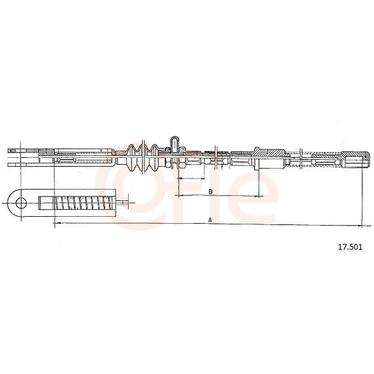 92.17.501 - Cable, parking brake 