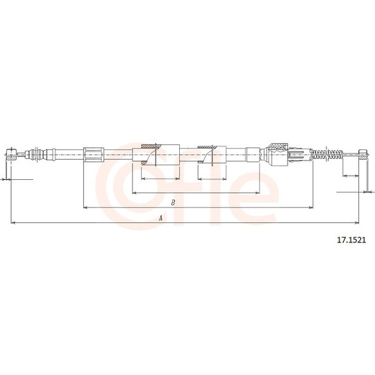 92.17.1521 - Cable, parking brake 