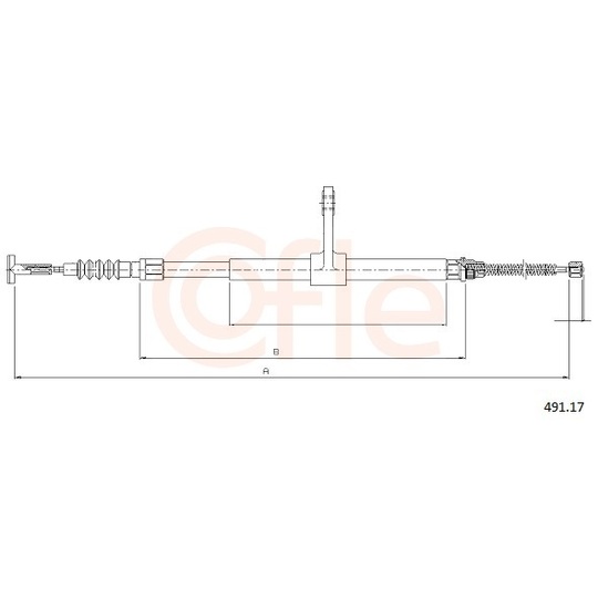 92.491.17 - Cable, parking brake 