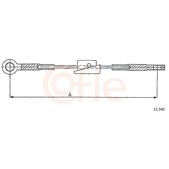 92.11.545 - Cable, parking brake 