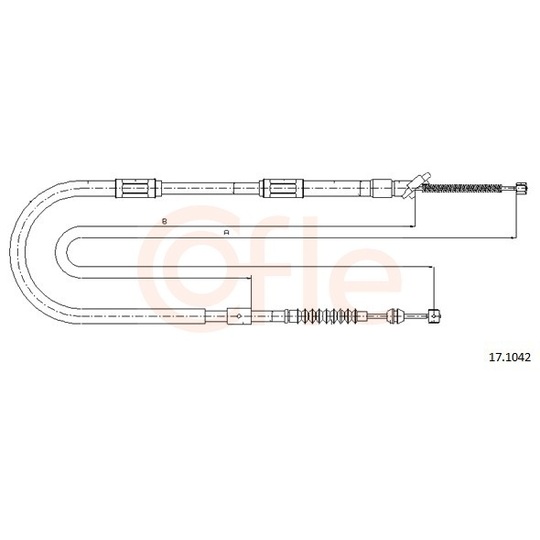 92.17.1042 - Cable, parking brake 