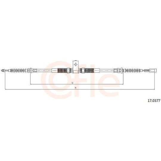 92.17.0377 - Cable, parking brake 