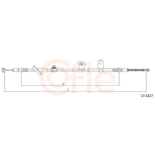 92.17.4227 - Cable, parking brake 