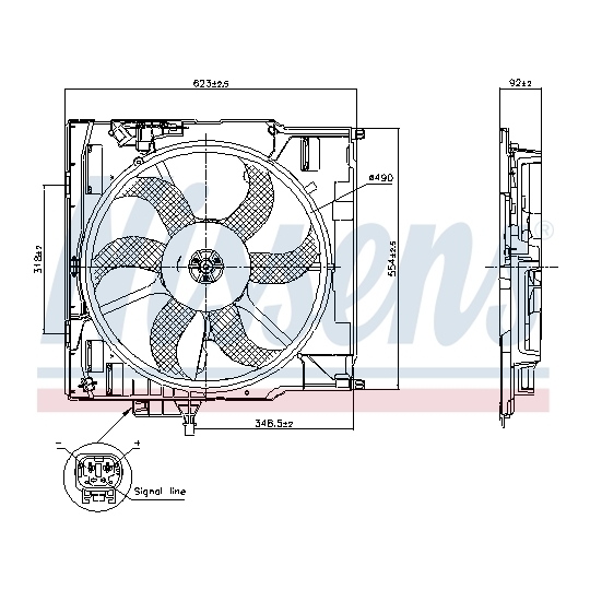 850079 - Fan, radiator 