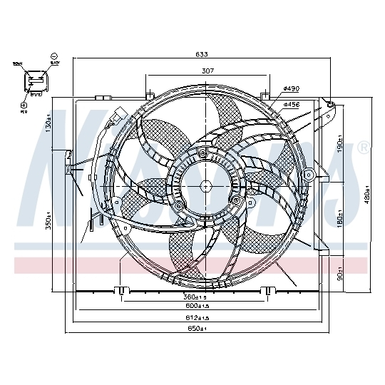 85634 - Ventilaator, mootorijahutus 