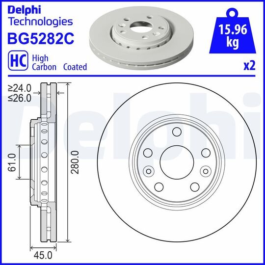 BG5282C - Brake Disc 