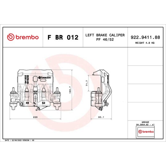 F BR 012 - Bromsok 