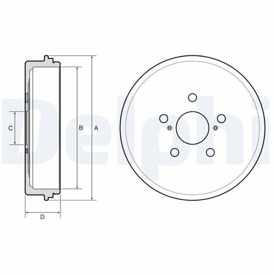 BF654 - Brake Drum 