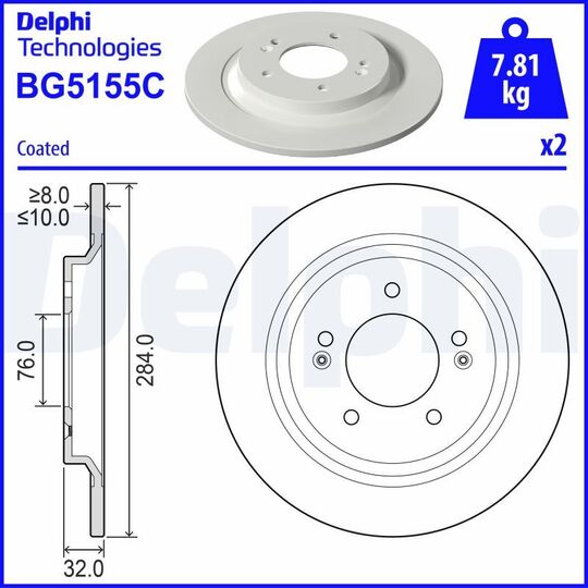 BG5155C - Brake Disc 