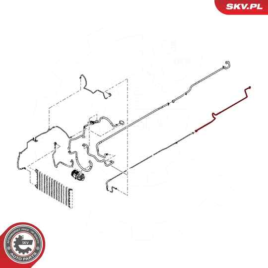 54SKV663 - High-/Low Pressure Line, air conditioning 