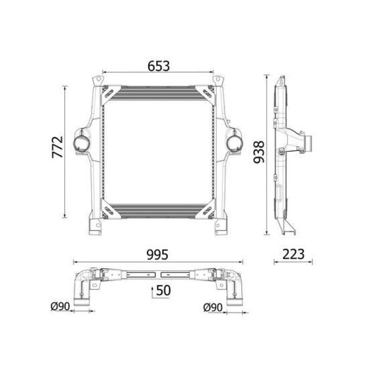 CI 728 000P - Kompressoriõhu radiaator 