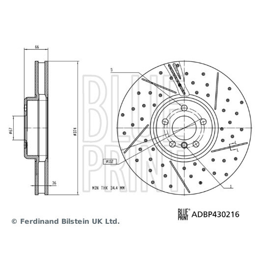 ADBP430216 - Brake Disc 