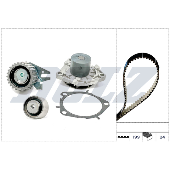 KD301 - Water Pump & Timing Belt Set 