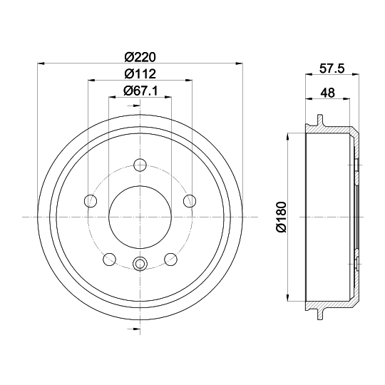 MBD062 - Brake Drum 