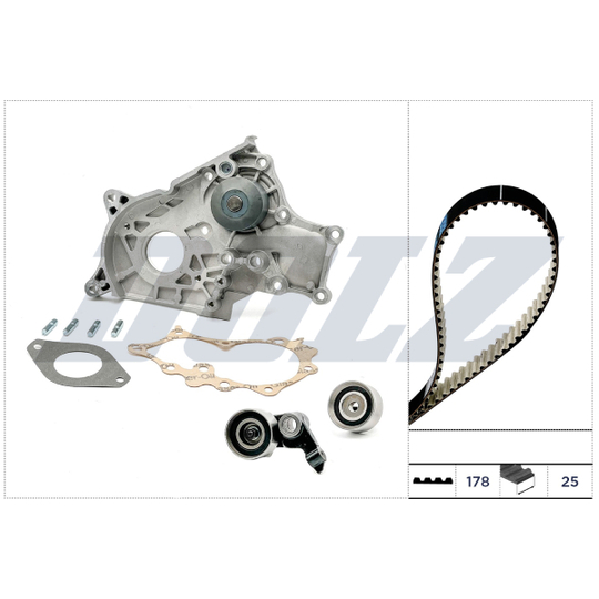 KD256 - Water Pump & Timing Belt Set 